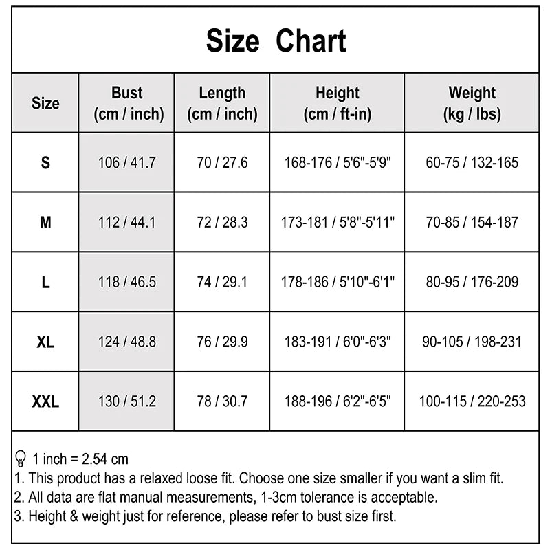 Size chart for the Contrast-Collar Jacquard Polo