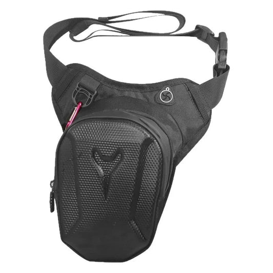HOMEFISH 1PC Black Motorcycle Leg Bag Waterproof Rider Waist Bag Cycling Bike Crossbody Bag Motorcycle Equipment - kuvexa
