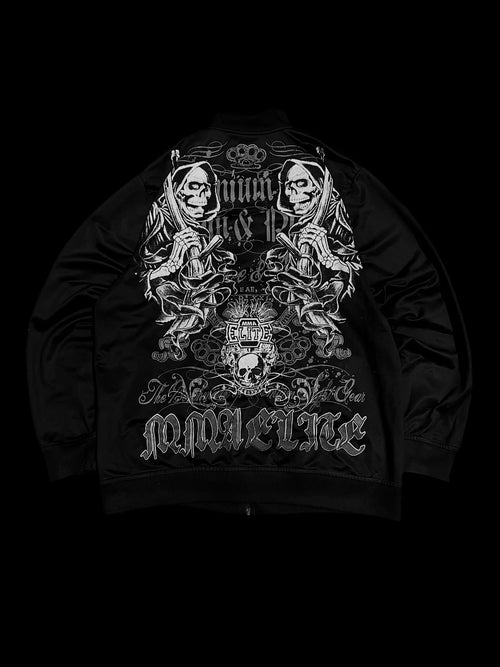 Y2K New MMA Jacket Men American Graffiti Retro Gothic Trend Harajuku Graphic Zipper Sweatshirt Couple Casual Street Coat - kuvexa